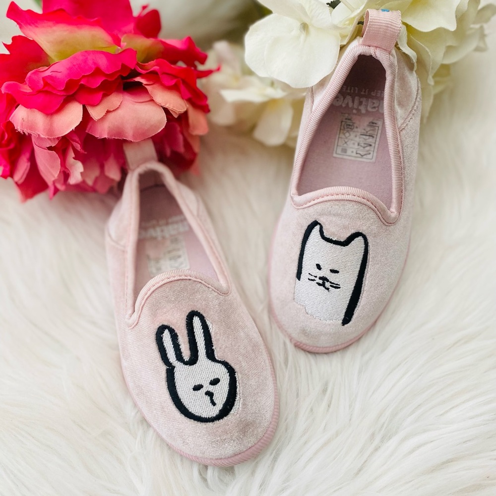 Native Velvet Slip On Bunny Shoes
